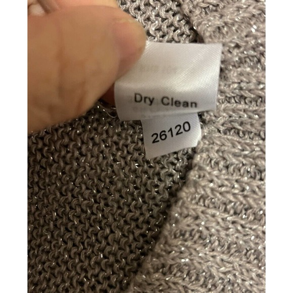 GARNET HILL Sweater •S• Linen Blend Pullover Taupe Loose Fit Open Boat Neck - Picture 7 of 7